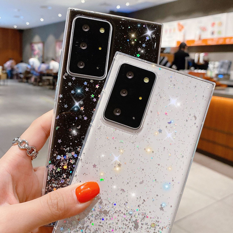 Glitzer Handyhülle Mit Silberfolie Für Samsung A Serie Note Ultra_voghion.com