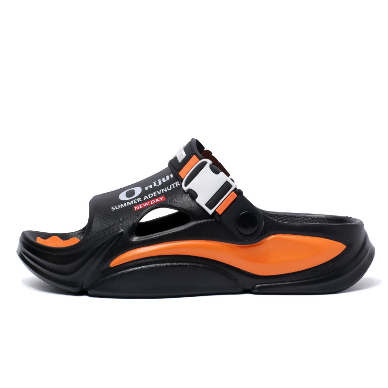 Zapatillas nuevos hombres 2025 verano casual pareja de dos desgaste al aire libre vadeo ligero pisando heces sandalias y zapatillas de playa