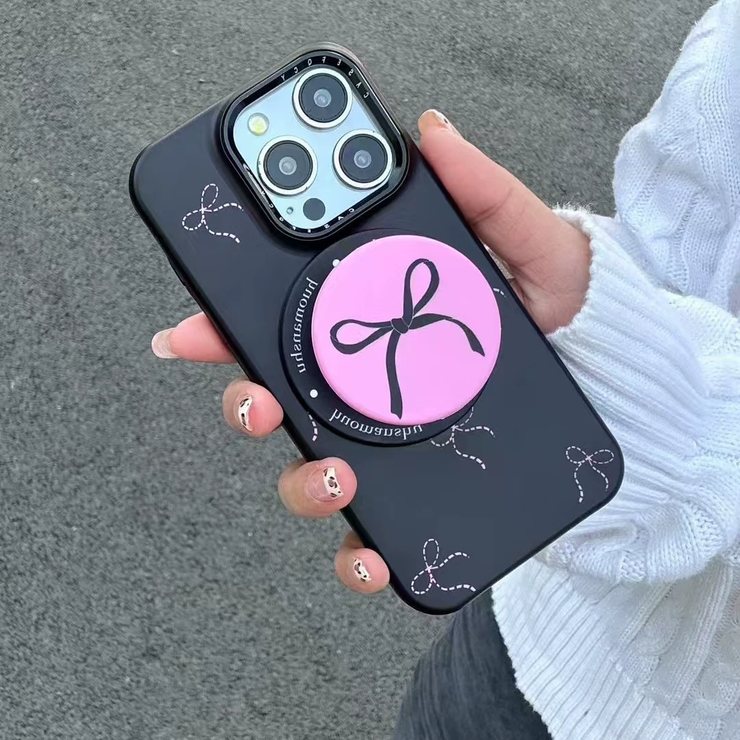 Кожух для телефона Apple с бантом, трубка/трубками, совместим с iPhone 15 Pro, 16 Pro Max