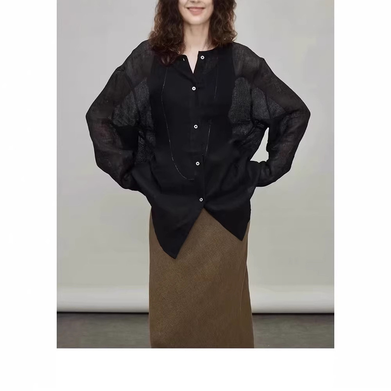 Lightweight Breathable Blouse Top Linen Cotton Loose Oversized Sun Protection Linen Shirt for Women Lightweight Breathable Blouse Top Linen Cotton Loose Oversized Sun Protection Linen Shirt for Women