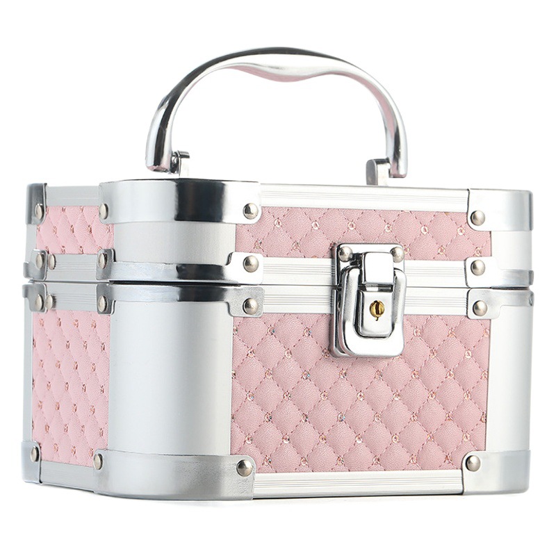 Maletín Cosmético de Aluminio Multicapa para Maquillaje