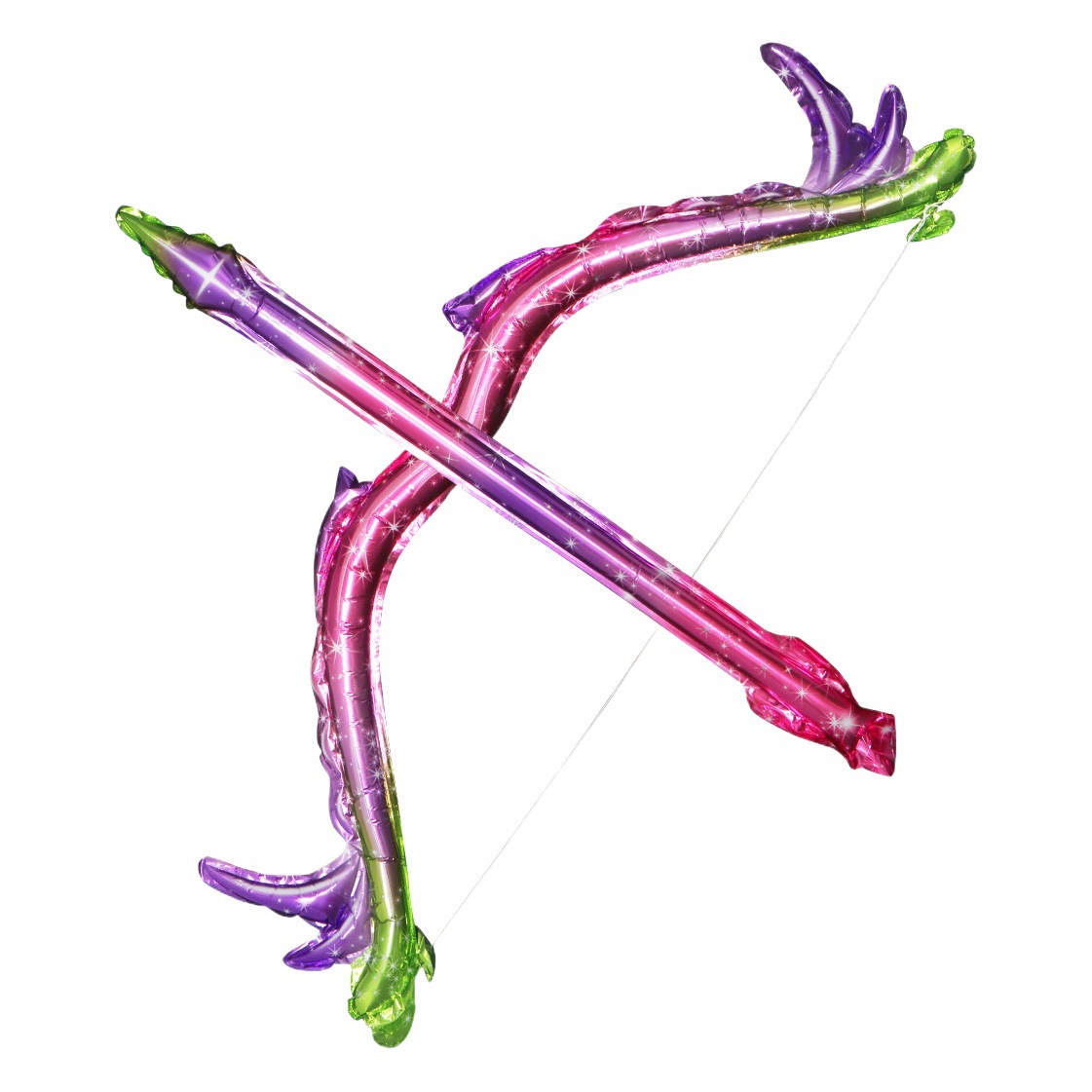 Globo puesto para niños nuevo arco y flecha globo de juguete para niños noche mercado parque puesto empujar globo de película de aluminio