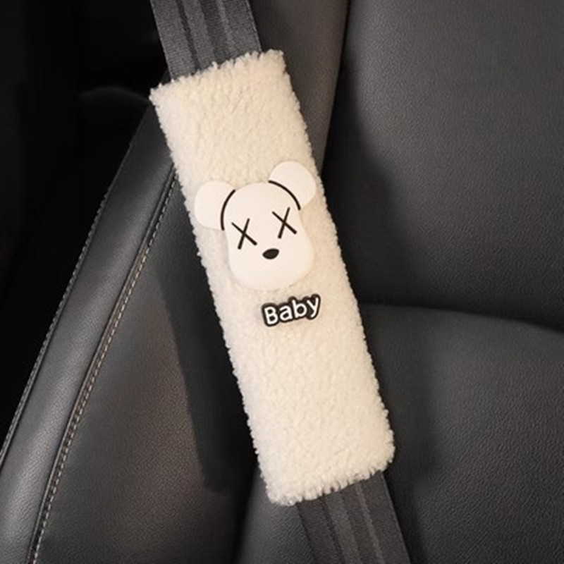 Funda Protectora de Felpa para Cinturón de Seguridad Felpa Decorativo