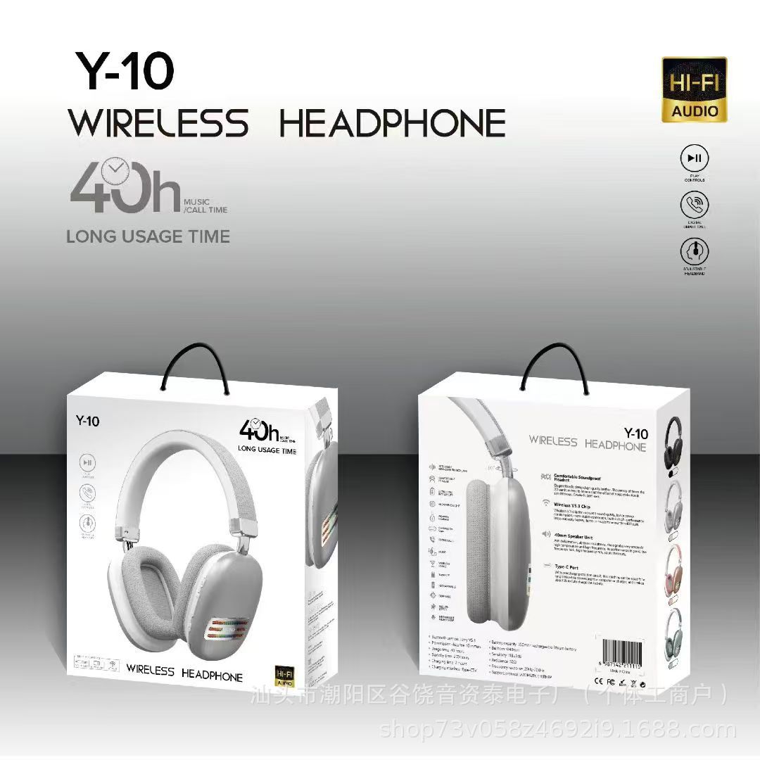 Nuevos auriculares Bluetooth inalámbricos transfronterizos RGBF respirar auriculares de juego de deportes de larga duración Mike image 3