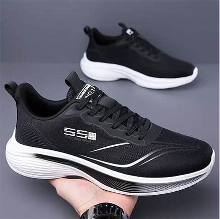 Spring and Summer Men's Shoes Mesh Surface Breathable sneaker Ultra-light Soft Bottom Non-slip Shock Absorbing Running Shoes All-match Casual Shoes for Students