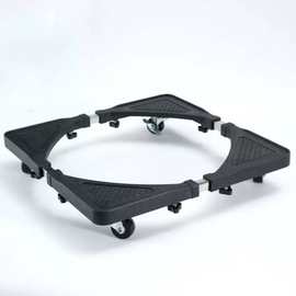 新款可伸缩调节洗衣机底座托架移动滑轮万向轮通用防水防震加高架