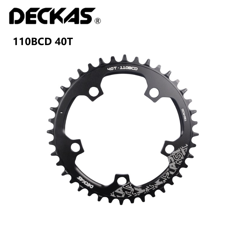 DECKAS Placa de diente 5 garra placa 38T 58T bicicleta de carretera Placa de diente 110BCD 5h agujero bicicleta positivo y negativo diente