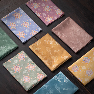 High-grade velvet tea towel water towel absorbent cloth Chinese style vintage kung fu tea set tea cloth tea ceremony accessories towel