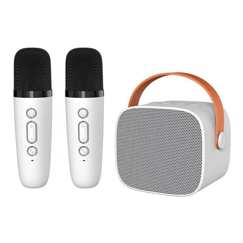 Bluetooth スピーカーとマイク一体型音楽屋外ライブブロードキャスト家庭用子供用カラオケマイク付きポータブル小型スピーカー|undefined