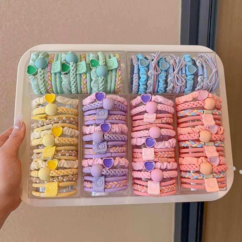 Anillo de cabello de dopamina de oso para niños de mujer correa de cabello de alta sensibilidad no lastimar cabello de cabello de cola de caballo adornos de cabello al por mayor