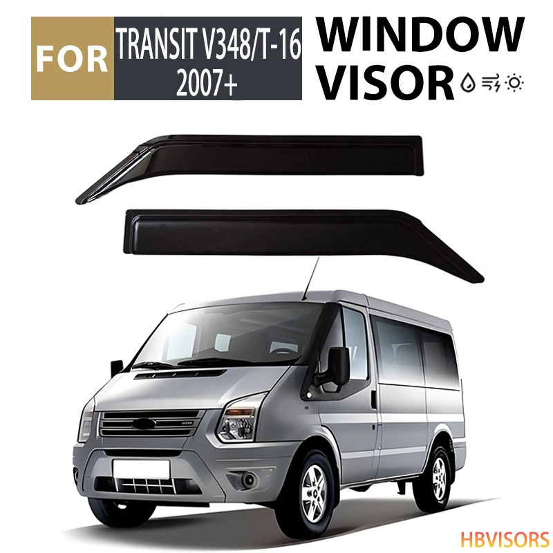Подходящий для 2007+ Transit - защита от дождя со всех сторон, дождь, брови, дождь, дождевые воды Водяной козырёк окна