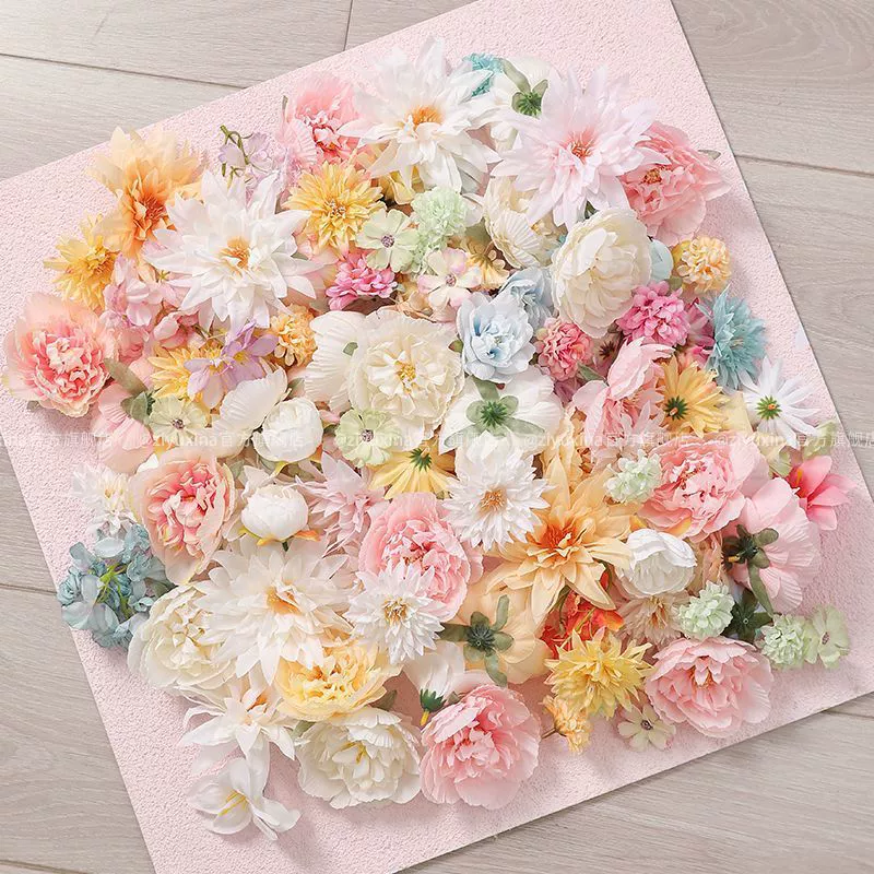 Розовые свадебные цветы имитация розы diy поддельные цветы свадебные украшения дома гостиная украшения цветы украшения оптом