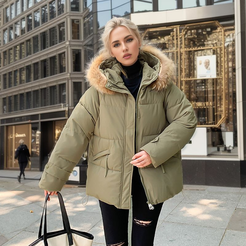 Winter Warm jacket cotton-padded jacket women's 2023 new hot style cotton-padded jacket short fashion small padded jacket thickened warm jacket_voghion.com
