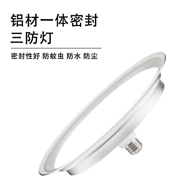 Cross-border LED flying saucer industrial and mining lights E27 three-proof low-pitch lights warehouse workshop factory lights UFO ultra-bright ceiling lights