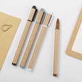 纸管中性笔订LOGO印刷广告再生纸笔杆插套水笔针尖头签字笔