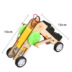 Crawling Robot Technology Small DIY Wood Craft Toy for Kindergarten Students Science Experiment Educational Toy