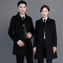 职业装顺毛呢大衣男毛呢外套男款休闲呢子风衣中长款春秋季加厚