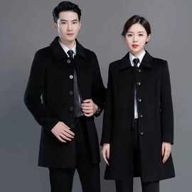 职业装顺毛呢大衣男毛呢外套男款休闲呢子风衣中长款春秋季加厚