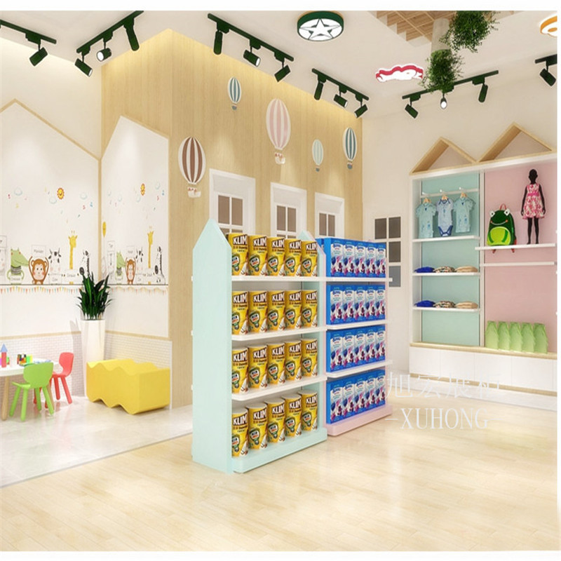 【工厂】服装店童装母婴店货架儿童展示柜孕婴店奶粉展示柜定制