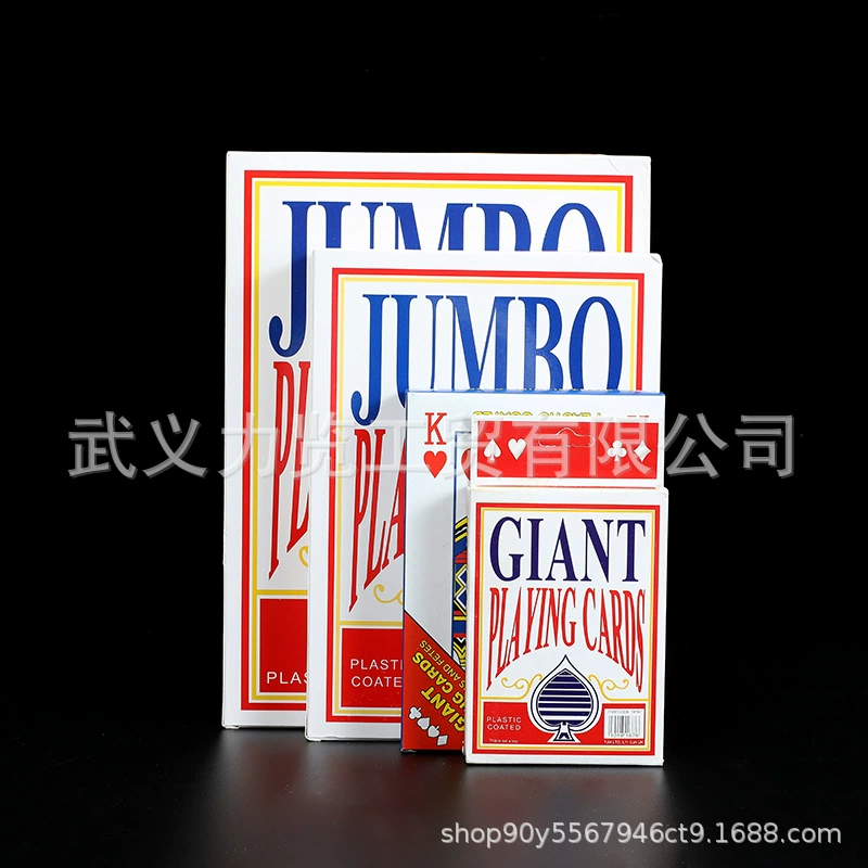 Оптовые большие покерные карты, рекламирующие большие карты, креативная карта, многоразмерная большая карта для настольной игры