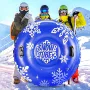 充气定制成人雪地滑雪圈