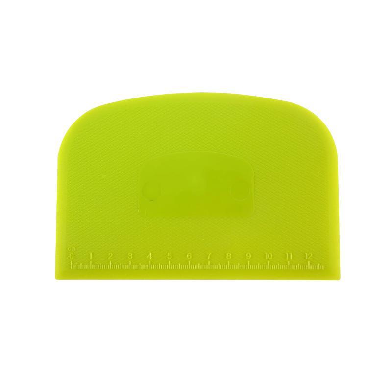 Escala de doble cara raspador de plástico arco salchicha raspado en polvo herramienta para hornear raspador de crema de corte de masa raspador doméstico