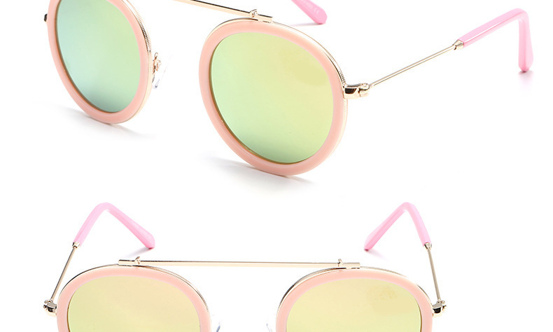 2023 neue Mode runde Rahmen Brille Männer und Frauen Retro koreanische Sonnenbrille Anti-Ultraviolett UV400 – Detail 11