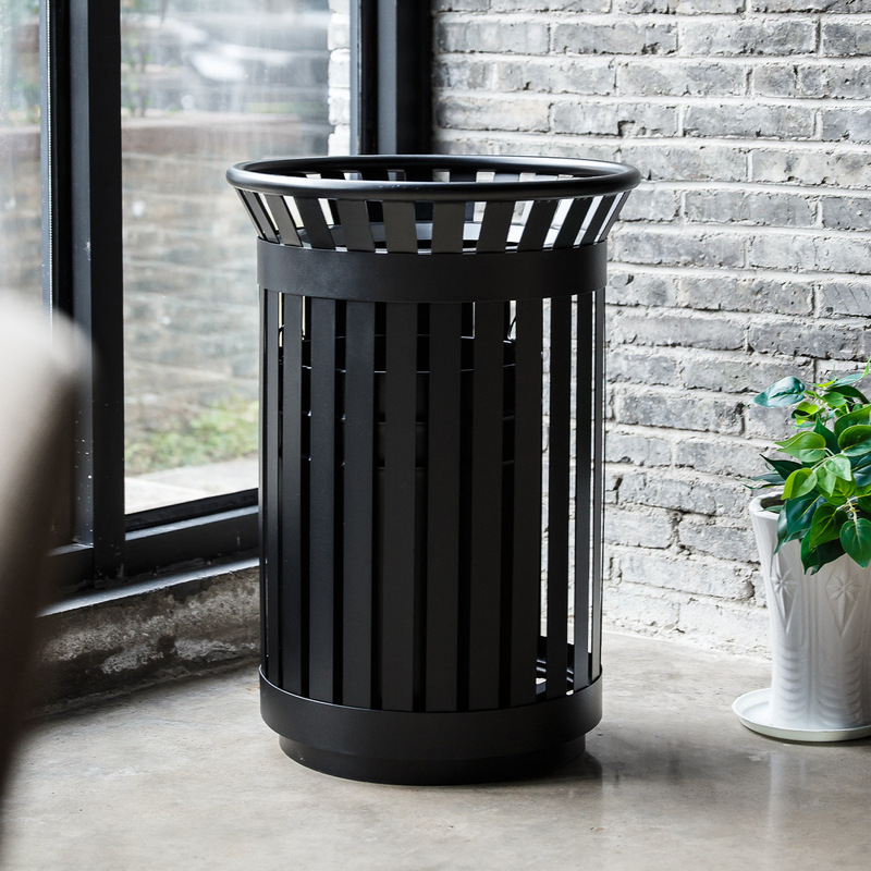 Outdoor trash bin for villas, courtyards, parks, scenic areas, commercial use in outdoor malls, large metal sorting waste bin Outdoor trash bin for villas, courtyards, parks, scenic areas, commercial use in outdoor malls, large metal sorting waste bin