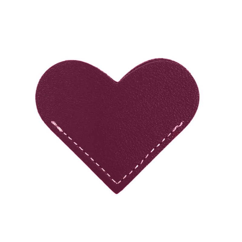 Los fabricantes suministran un gran número de en stock cuero amor notas adhesivas marcador regalo para amigos amor forma marcador pegatinas