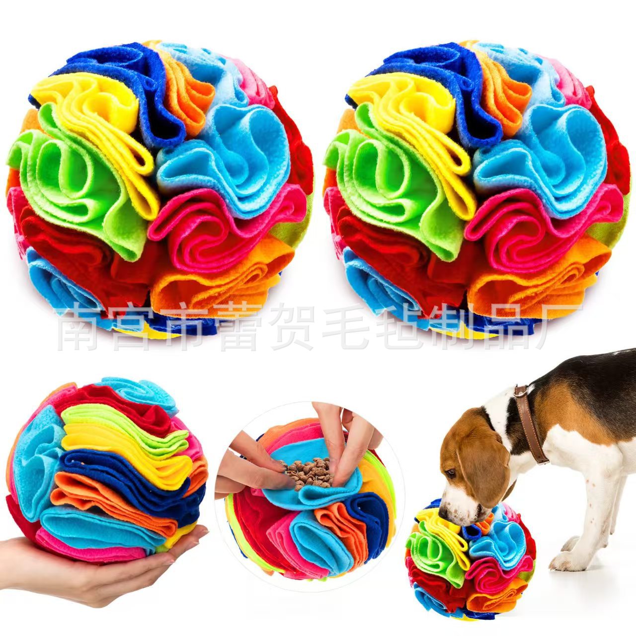 Scent Ball Rugby Felt Educational Thickened Toy Durable Chew-Resistant Teeth Training Interactive Educational Pet Supplies