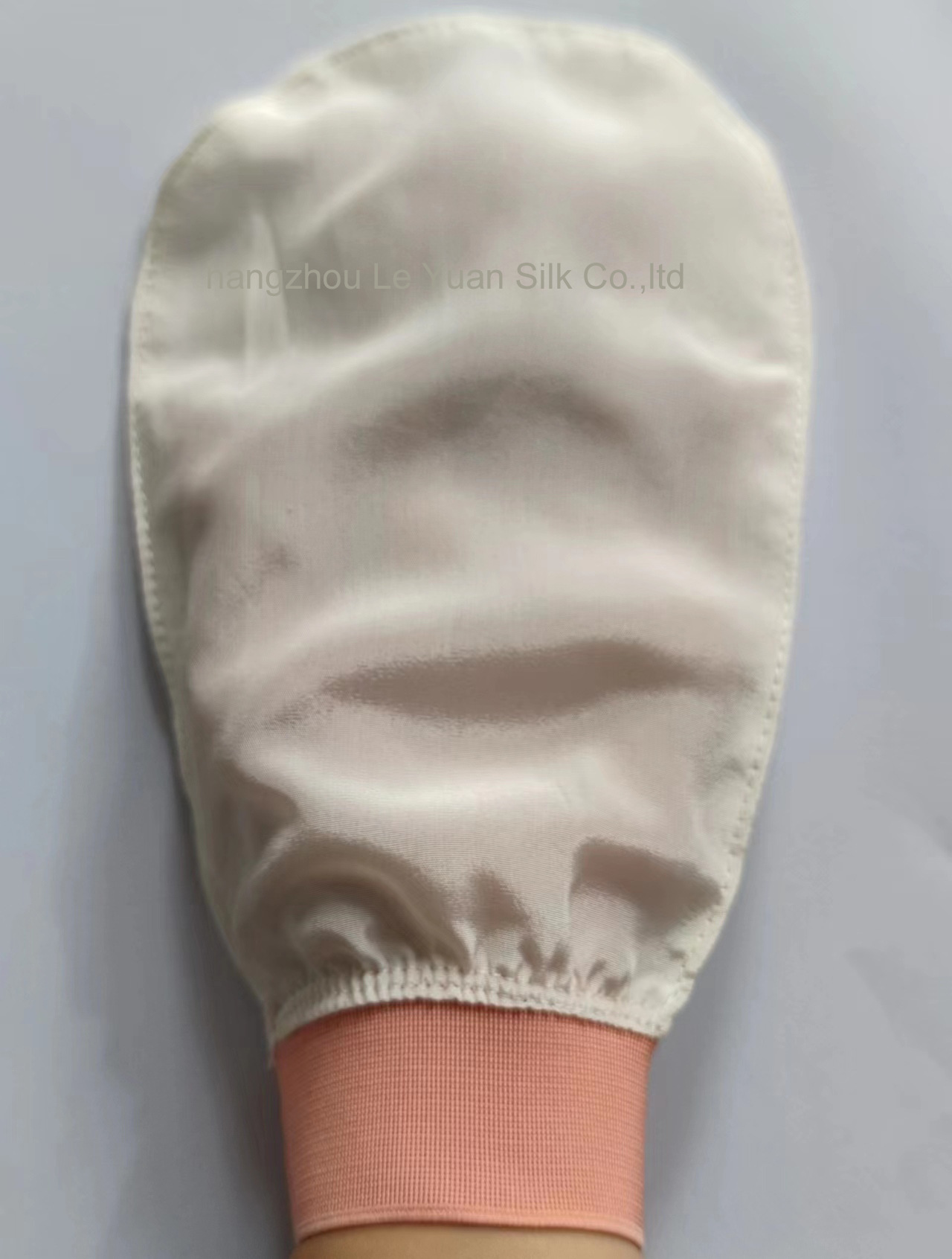 White + leather pink elastic