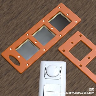 Template Mold for Opening Switch and Socket Holes, Square Hole Woodworking Tool for 86 Panel Wardrobe Base Box and Electrical Box