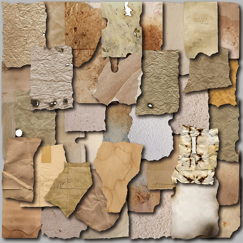 Cross-border 40 stamps effect map four-hand account sticker retro text style hand account sticker girl walking stick sticker