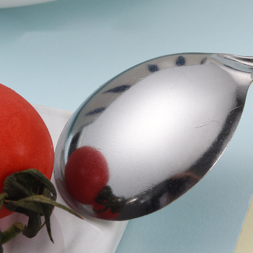 Wholesale stainless steel spoons and forks, tableware, table spoons, round spoons, table forks, household Chinese soup spoons, rice spoons, dessert spoons