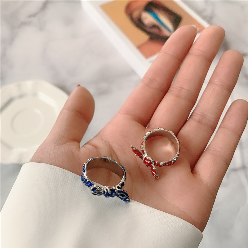 Fashion Paint Bow Knot Ring display picture 5