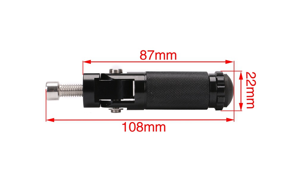 Motorcycle Modification Accessories Cnc Aluminum Alloy Foldableing Pedals Round Pedals Ktm Harley Kawasaki Modified Rear Pedals