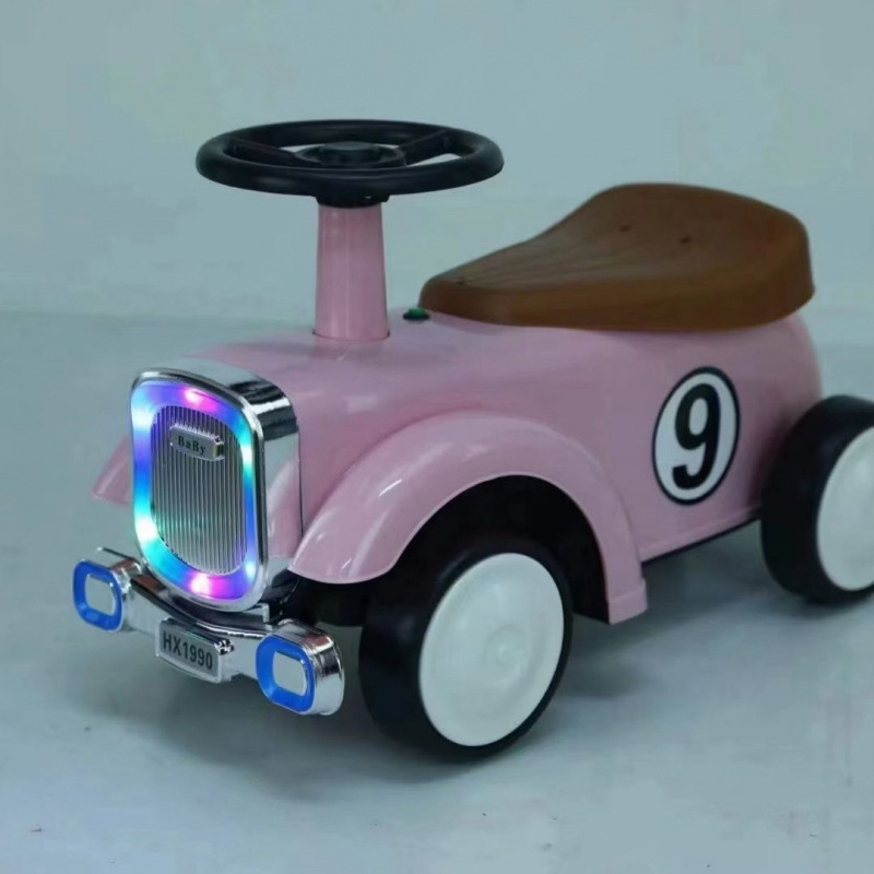 子供用レトロカー、赤ちゃんが座ることができる四輪スクーター、横転防止サイレントホイールおもちゃ、1歳から4歳の幼児用ツイストカー|undefined