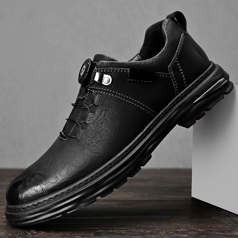 Trend shoes English style for leather shoes, demi-season footwear for leisure, British style, plus size