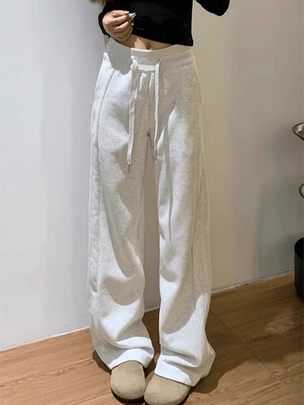 灰色卫衣休闲运动套装女2025新款巨好看的早秋季一整套两件套穿搭|undefined