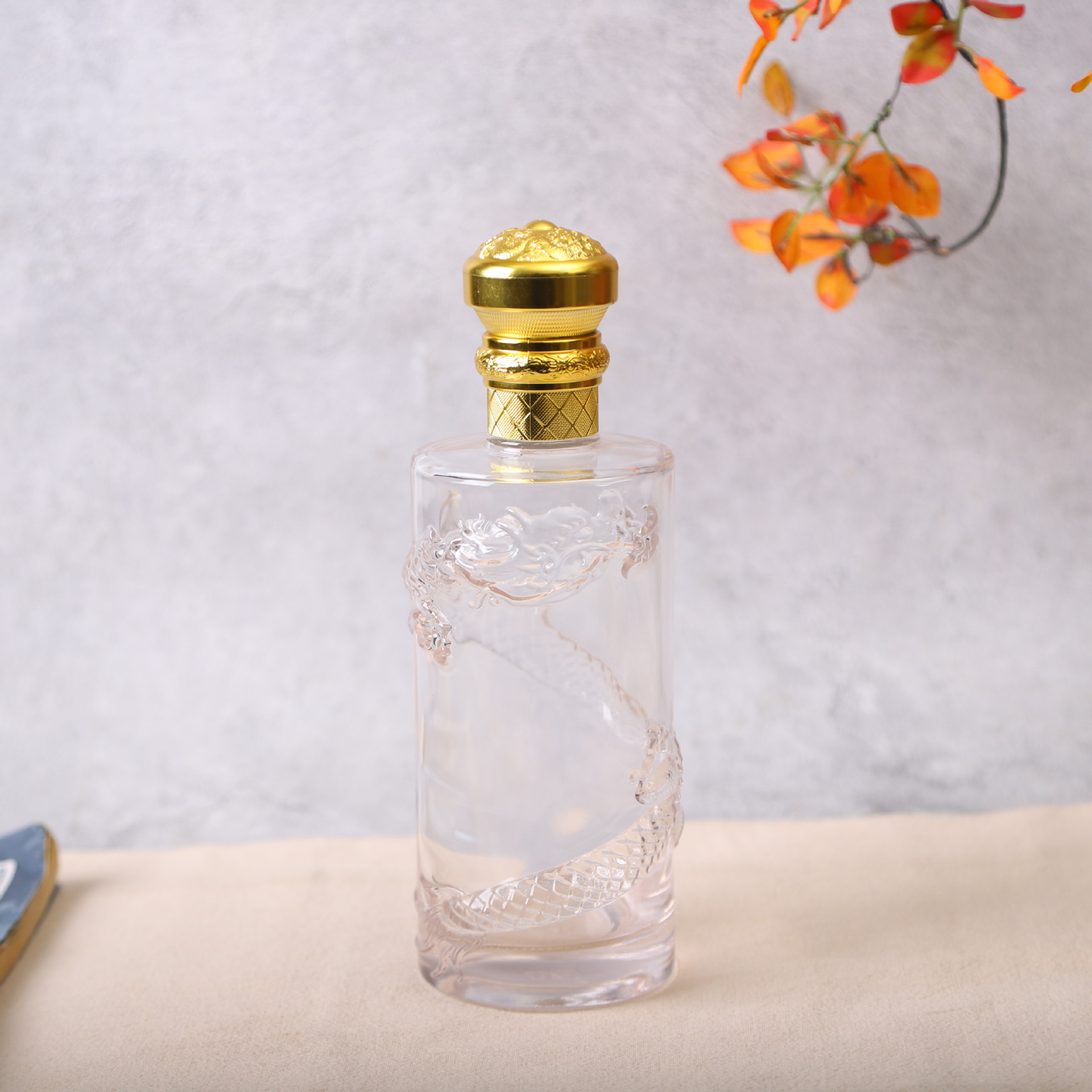 批发透明加厚玻璃白酒瓶一斤装500ml自酿密封白酒分装瓶泡酒瓶子