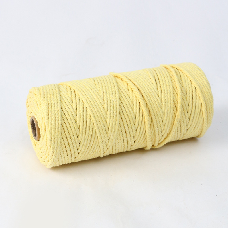 2mm3mm4mmマルチ仕様カラー手作りコットンロープ素材ボトル缶巻き手工芸品編みコットンロープ素材|undefined