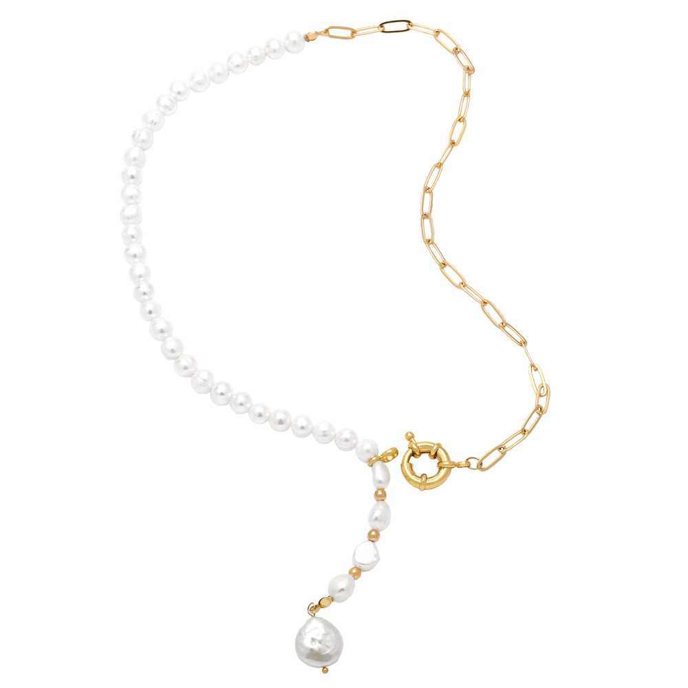 Fashion Round Copper Plating Necklace 1 Piece