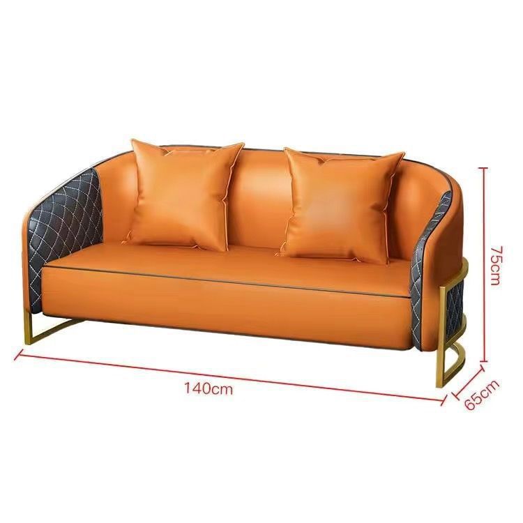 Orange loveseat