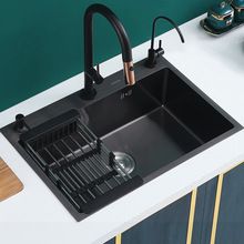 SUS304���P䓼{�׺�ɫ�ֹ����Ӵ�βۏN��ˮ��kitchen sink�羳