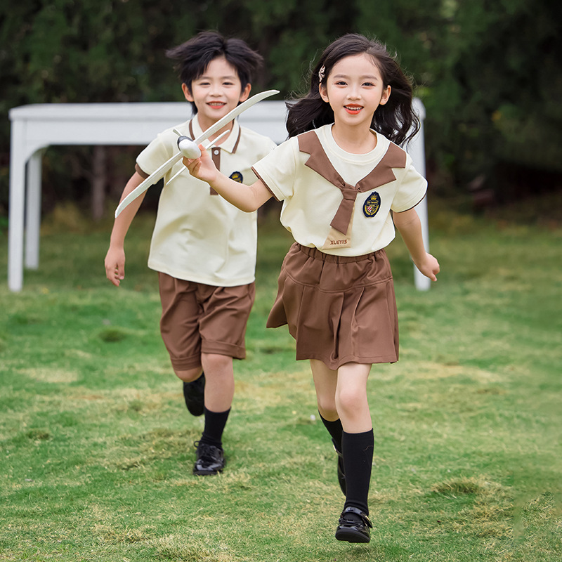 幼兒園園服夏裝英倫學院風兒童合唱演出班服套裝畢業照小學生校服