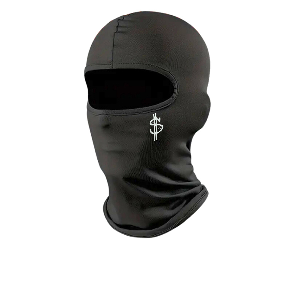 Cross-border outdoor cycling sun protection mask, breathable and dry, black bicycle helmet liner