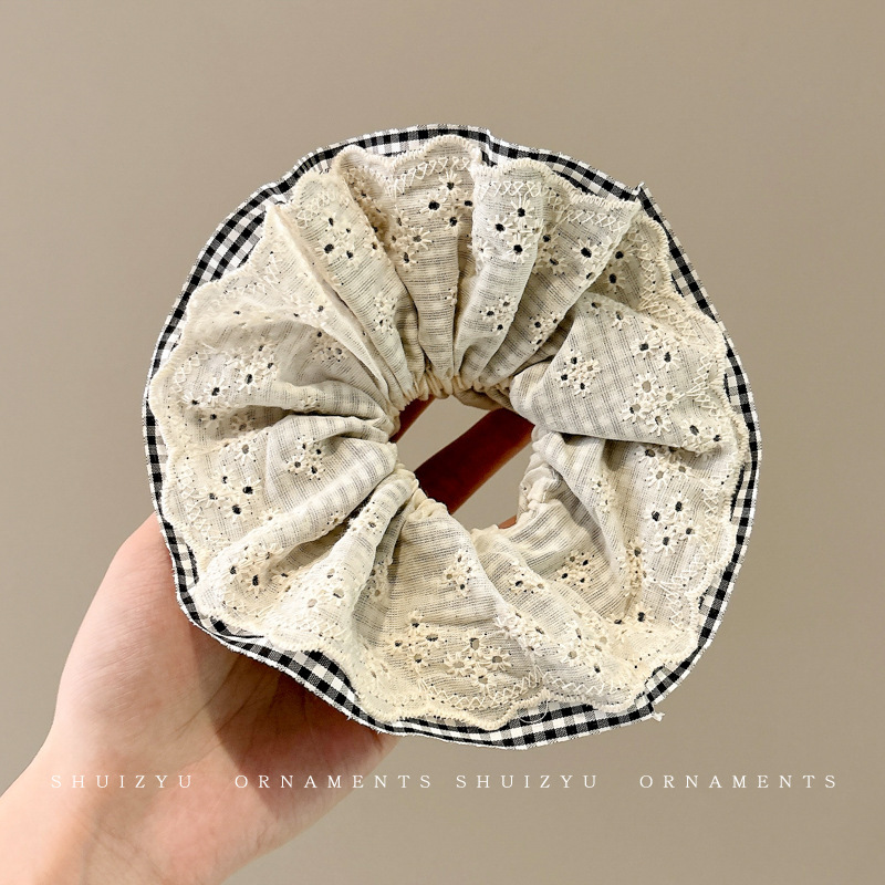 Estilo pastoral francés, diadema de intestino grueso, accesorios para el cabello dulce de alta calidad para mujer, cuerda para la cabeza, nueva cuerda para el cabello de todo fósforo, banda elástica alta