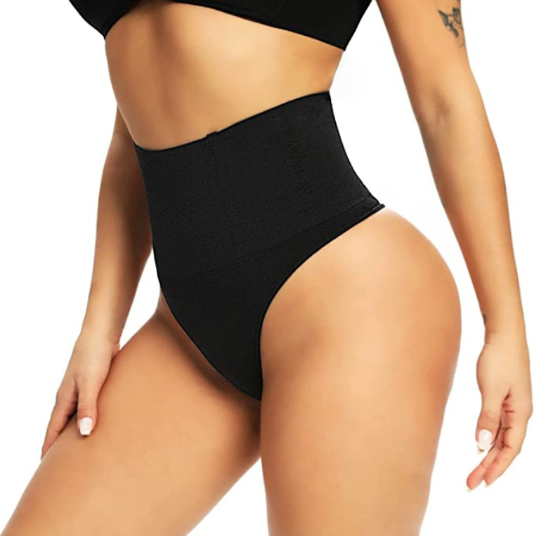String de commerce extérieur pour femmes, petit ventre, hanches fortes, été, pantalon mince et taille en arête de poisson_voghion.com