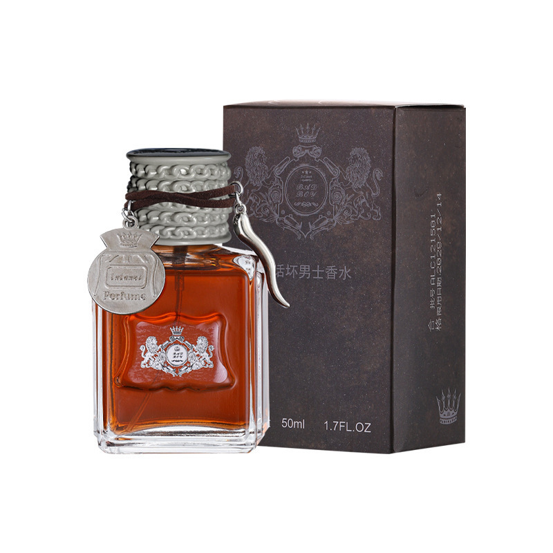 Líder en línea en vivo Lu Lanzi malos niños perfumes para hombres frescos, fragancia de madera natural, fragancia ligera duradera