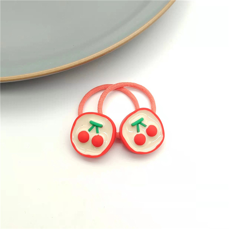 Cuerda de pelo para niños banda de pelo Super Cute Cartoon All-Match Chica gargantilla banda de pelo cuerda de pelo nuevo color caramelo lindo de dibujos animados